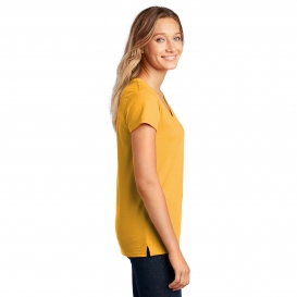 District DT8001 Women\'s Re-Tee V-Neck - Maize Yellow