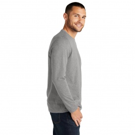 District DT8003 Re-Tee Long Sleeve - Light Heather Grey | Full Source