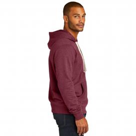 District DT8100 Re-Fleece Pullover Hoodie - Maroon Heather