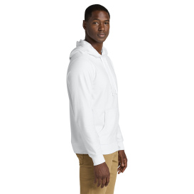 District DT8100 Re-Fleece Pullover Hoodie - White