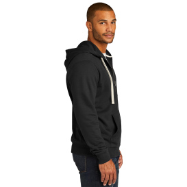 District DT8102 Re-Fleece Full-Zip Hoodie - Black