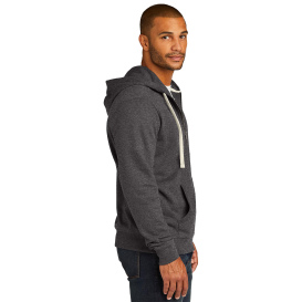 District DT8102 Re-Fleece Full-Zip Hoodie - Charcoal Heather