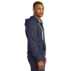 District DT8102 Re-Fleece Full-Zip Hoodie - Heathered Navy