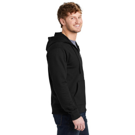 Volunteer Knitwear VL130ZH Chore Fleece Full-Zip Hoodie - Deep Black
