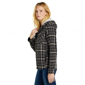 Eddie Bauer EB229 Ladies Woodland Shirt Jac - Grey Steel/Bone