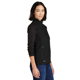 Eddie Bauer EB547 Ladies Stretch Soft Shell Vest - Deep Black