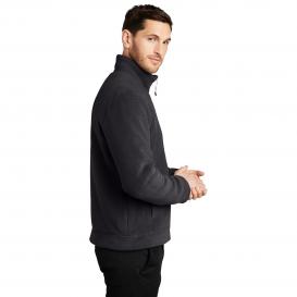 Port Authority F211 Ultra Warm Brushed Fleece Jacket - Graphite/Deep Black