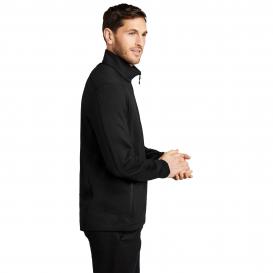 Port Authority F239 Grid Fleece Jacket - Deep Black