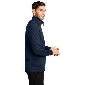 Port Authority F239 Grid Fleece Jacket - River Blue Navy