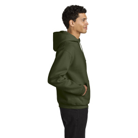 Jerzees H12M Rugged Unisex Hooded Sweatshirt - Military Green