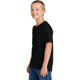 Jerzees IC46B Ultimate Youth Ring Spun T-Shirt - Black Ink