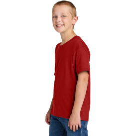 Jerzees IC46B Ultimate Youth Ring Spun T-Shirt - True Red