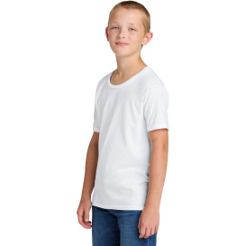 Jerzees IC46B Ultimate Youth Ring Spun T-Shirt - White