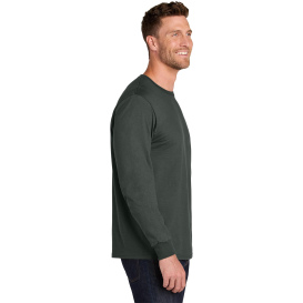 Jerzees IC46L Unisex Ring Spun Long Sleeve T-Shirt - Charcoal Gray