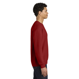 Jerzees IC48M Ultimate Unisex CVC Ring Spun Crewneck Sweatshirt - True Red