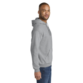 Jerzees IC49M Ultimate Unisex CVC Ring Spun Hooded Sweatshirt - Athletic Heather