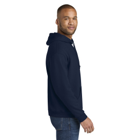 Jerzees IC49M Ultimate Unisex CVC Ring Spun Hooded Sweatshirt - J Navy