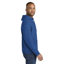 Jerzees IC49M Ultimate Unisex CVC Ring Spun Hooded Sweatshirt - Royal