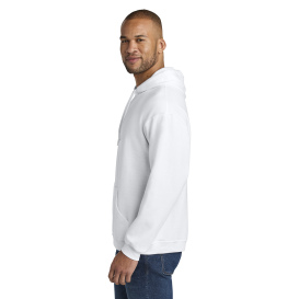 Jerzees IC49M Ultimate Unisex CVC Ring Spun Hooded Sweatshirt - White