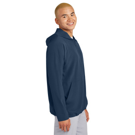Sport-Tek JST488 Repeat 1/2-Zip Long Sleeve Hooded Jacket - True Navy