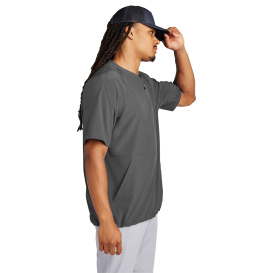 Sport-Tek JST489 Repeat 1/2-Zip Short Sleeve Jacket - Iron Grey