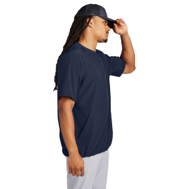 Sport-Tek JST489 Repeat 1/2-Zip Short Sleeve Jacket - True Navy