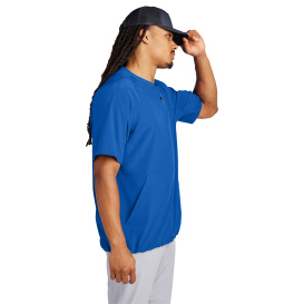 Sport-Tek JST489 Repeat 1/2-Zip Short Sleeve Jacket - True Royal