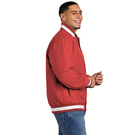 Sport-Tek JST58 Insulated Varsity Jacket - Deep Red