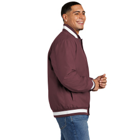Sport-Tek JST58 Insulated Varsity Jacket - Maroon