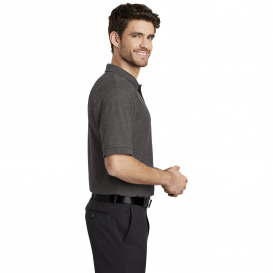 Port Authority K500ES Extended Size Silk Touch Polo - Charcoal Heather Grey