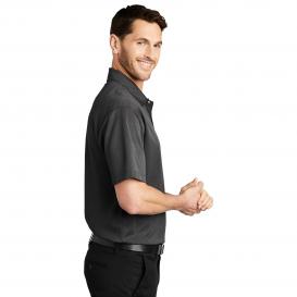 Port Authority K542 Heathered Silk Touch Performance Polo - Black Heather