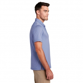 Port Authority K646 Gingham Polo - True Royal/White