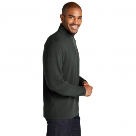 Port Authority K825 Microterry 1/4-Zip Pullover - Charcoal