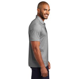 Port Authority K830 Fine Pique Blend Polo - Charcoal Heather 