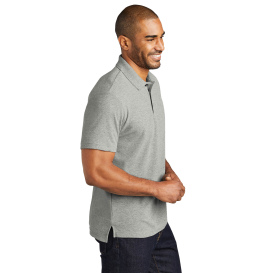 Port Authority K867 C-FREE Cotton Blend Pique Polo - Deep Smoke Heather