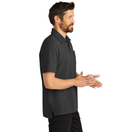 Port Authority K868 C-FREE Cotton Blend Pique Pocket Polo - Charcoal Heather