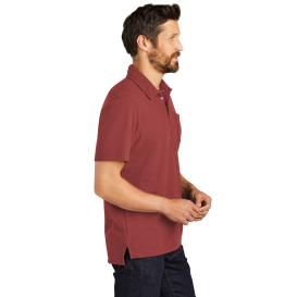 Port Authority K868 C-FREE Cotton Blend Pique Pocket Polo - Garnet