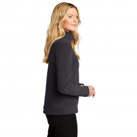 Port Authority L211 Ladies Ultra Warm Brushed Fleece Jacket - Graphite/Deep Black