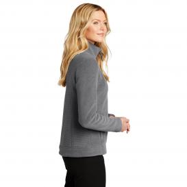 Port Authority L211 Ladies Ultra Warm Brushed Fleece Jacket - Gusty Grey/Sterling Grey