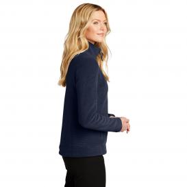 Port Authority L211 Ladies Ultra Warm Brushed Fleece Jacket - Insignia Blue/River Blue Navy