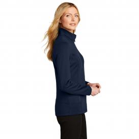 Port Authority L239 Ladies Grid Fleece Jacket - River Blue Navy