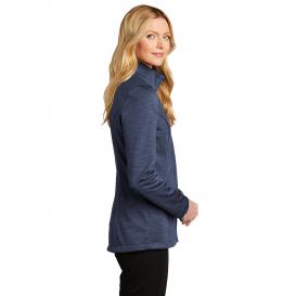 Port Authority L339 Ladies Stream Soft Shell Jacket - Dress Blue Navy Heather