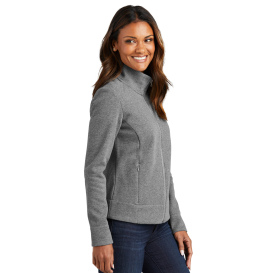 Port Authority L422 Ladies Network Fleece Jacket - Grey Heather
