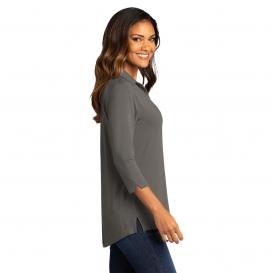 Port Authority LK5601 Ladies Luxe Knit Tunic - Sterling Grey