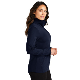 Port Authority LK595 Ladies Accord Stretch Fleece Full-Zip - Navy