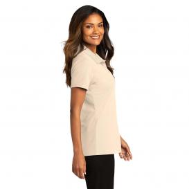 Port Authority LK810 Ladies SuperPro React Polo - Ecru