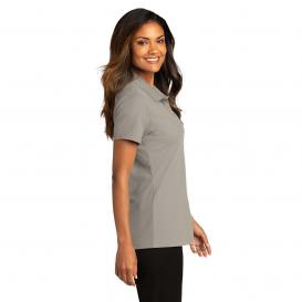 Port Authority LK810 Ladies SuperPro React Polo - Gusty Grey