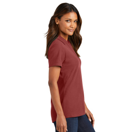 Port Authority LK867 Ladies C-FREE Cotton Blend Pique Polo - Garnet