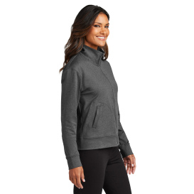 Port Authority LK881 Ladies C-FREE Double Knit Full-Zip - Grey Steel Heather