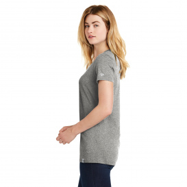 New Era LNEA101 Ladies Heritage Blend V-Neck Tee - Light Graphite Twist